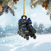 AOVL Custom Roller Skate Ornaments 2024 Roller Skate Christmas Ornament Roller Skate Ornaments for Christmas Tree Roller Skate Ornament Gift for Roller Skate Lovers Roller Skates Christmas (RS9)
